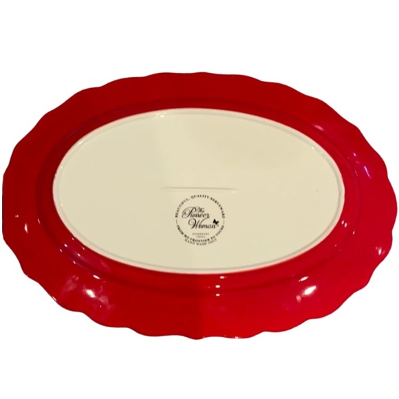 Pioneer Woman Holiday Cheer Turkey Platter Rare Find - Picture 5 of 7